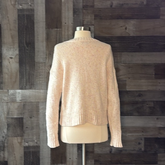 American Eagle peach rainbow knit sweater xsmall pastel hyper feminine academia - Picture 9 of 12